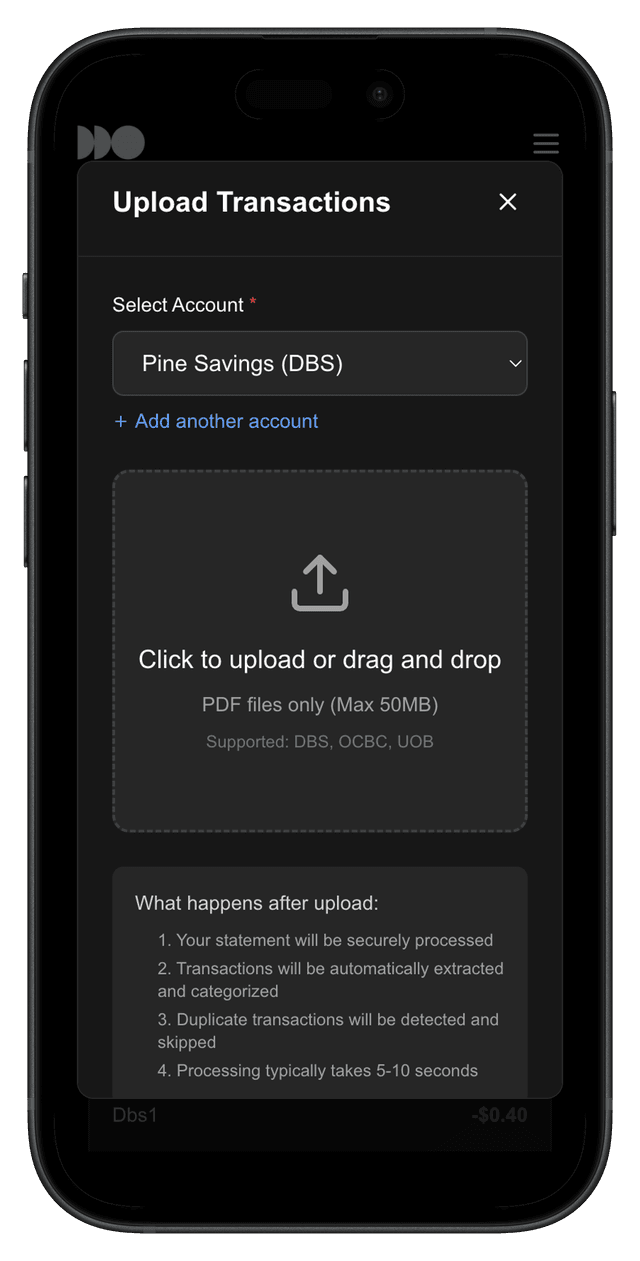 Upload Your Statement